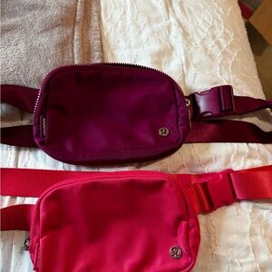 Lululemon purple and pink Belt Bags